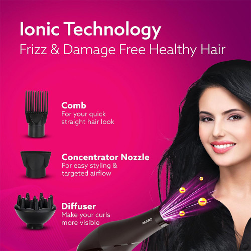 Agaro Professional Hair Dryer HD-1120 2000W AC