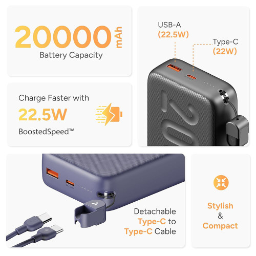 Ambrane Power Bank 20000mah