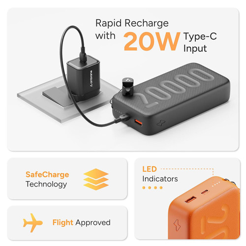 Ambrane Power Bank 20000mah