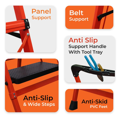 BonKaso Premium 7-Step Foldable Ladder