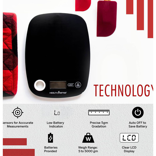 HealthSense Kitchen Weighing Scale