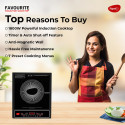 Pigeon 1800 W Induction Cooktop Push Button Pigeon 1800 W Induction Cooktop Push Button