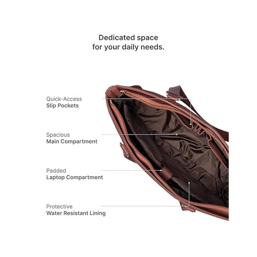 Zouk Women Leather Office Bag