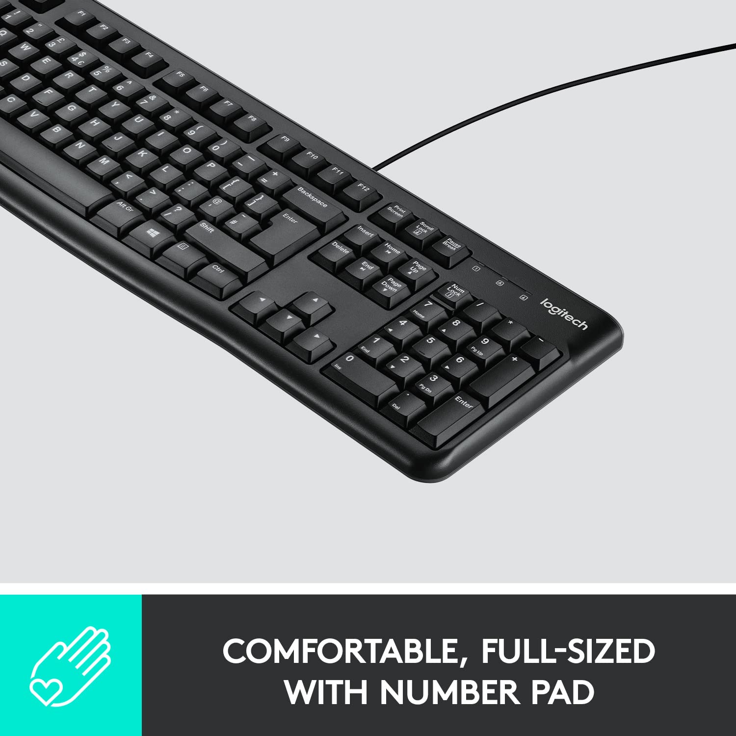 logitech-k120-wired-usb-keyboard-number-pad Logitech K120 Wired USB Keyboard Comfort to Use
